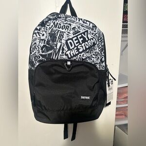 Fortnite Black and White Backpack